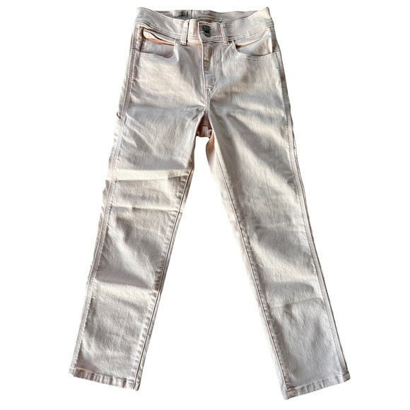 Levi’s Denim 724 High Rise Slim Straight Cropped Jeans Natural Light Peach 27 - Picture 2 of 7